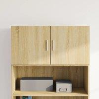 Berkfield Home Wall Cabinet Sonoma Oak 80x42.5x40 cm Engineered Wood in Brown