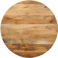 Berkfield Home Table Top 70x2.5 cm Round Solid Wood Mango in Brown