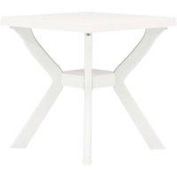 Berkfield Home Bistro Table White 70x70x72 cm Plastic | Size: 70 x 70 x 72 cm