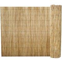 Berkfield Home Garden Reed fence 100x1000 cm in Brown
