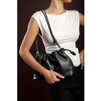 Where's That From Women's 'Auric' Drawstring Shoulder Bag in Black