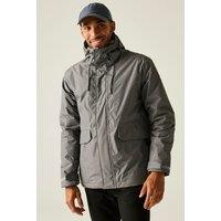 Regatta Men's Sterlings Hooded Waterproof Breathable Insulated Jacket in Grey | Size: XL