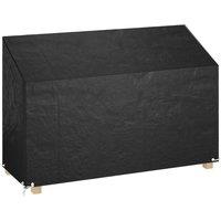 Berkfield Home Garden Bench Cover 8 Eyelets 190x70x70/88 cm Polyethylene in Black