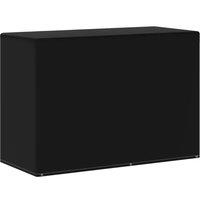 Berkfield Home Garden Furniture Cover 6 Eyelets for Gas BBQs 180x80x125 cm in Black | Size: 180 x 80 x 125 cm