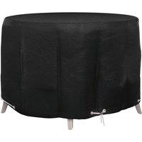 Berkfield Home Garden Furniture Cover 6 Eyelets 125x75 cm Round in Black | Size: 125x75 cm