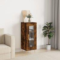 Berkfield Home Sideboard Smoked Oak 34.5x34x90 cm Engineered Wood in Brown
