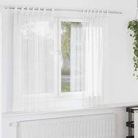 Berkfield Home Voile Curtains with Loops 2 pcs White 140x175 cm