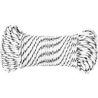 Berkfield Home Braided Boat Rope White 4 mmx25 m Polyester