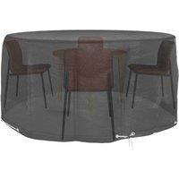 Berkfield Home Garden Furniture Cover 10 Eyelets 230x90 cm Round in Black | Size: 230x90 cm