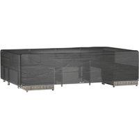 Berkfield Home Garden Furniture Cover 12 Eyelets 315x180x75 cm Rectangular in Black | Size: 315 x 180 x 75 cm