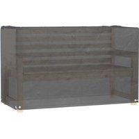 Berkfield Home Garden Furniture Cover 8 Eyelets 125x55x75 cm Rectangular in Black | Size: 125 x 55 x 75 cm