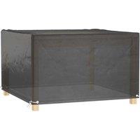 Berkfield Home Garden Furniture Cover 8 Eyelets 132x132x80 cm Square in Black | Size: 132 x 132 x 80 cm