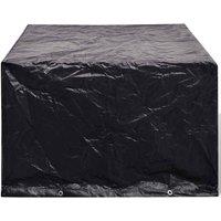 Berkfield Home Garden Furniture Cover 8 Eyelets 135 x 135 x 90 cm in Black