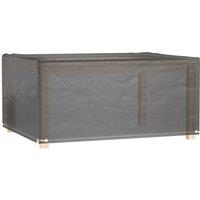 Berkfield Home Garden Furniture Cover 8 Eyelets 160x120x75 cm Rectangular in Black | Size: 160 x 120 x 75 cm