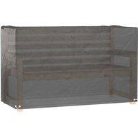 Berkfield Home Garden Furniture Covers 2 pcs 8 Eyelets 125x55x75 cm Rectangular in Black | Size: 125 x 55 x 75 cm