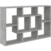 Berkfield Home Wall Shelf Concrete Grey 85x16x52.5 cm Engineered Wood