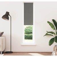 Berkfield Home Roller Blind Blackout Grey 40x210 cm Fabric Width 35.7 cm Polyester