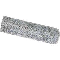 Berkfield Home Hexagon Fence 0.5x50 m Galvanised Steel in Silver