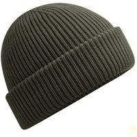 Beechfield Men's Wind Resistant Beanie in Dark Olive