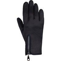 Hy Men's Stalactite Zipped Riding Gloves in Black | Size: Medium