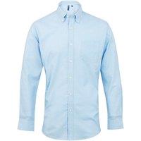Premier Men's Signature Oxford Long-Sleeved Shirt in Light Blue | Size: 16.5 in