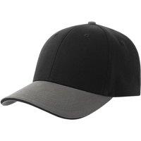 Atlantis Men's Liberty Sandwich 6 Panel Cap in True Black