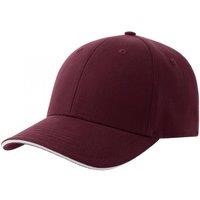 Atlantis Men's Liberty Sandwich 6 Panel Cap in Burgundy