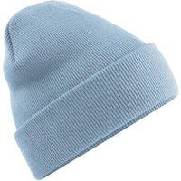 Beechfield Men's Soft Feel Knitted Winter Hat in Duck Egg Blue