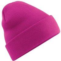 Beechfield Men's Soft Feel Knitted Winter Hat in Fuchsia