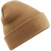 Beechfield Men's Soft Feel Knitted Winter Hat in Light Brown