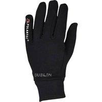 Dublin Men's Fleece Polartech Riding Gloves in Black | Size: 8