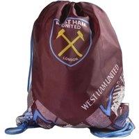 West Ham United FC Men's Vector Gym Drawstring Bag in Dark Red