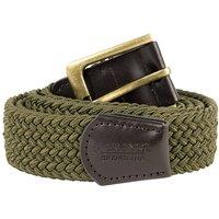 Jack Pyke Men's Countryman Leather Trim Elasticated Waist Belt in Green