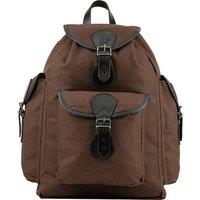 Jack Pyke Men's Canvas Leather Trim Backpack in Brown