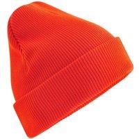 Beechfield Men's Original Cotton Cuffed Beanie in Orange