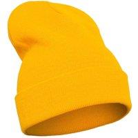 Flexfit Men's Knitted Cuffed Beanie in Yellow