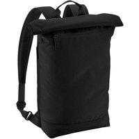 Bagbase Men's Simplicity Lite Roll Top Backpack in Black