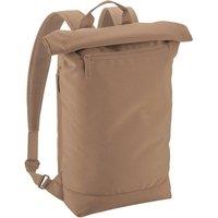 Bagbase Men's Simplicity Lite Roll Top Backpack in Tan