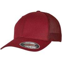 Flexfit Men's Mesh Trucker Cap in Burgundy | Size: S/M