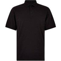 Kustom Kit Men's Jersey Superwash 60C Regular Polo Shirt in Black | Size: 2XL