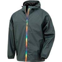 Result Recycled Men's Prism PU Waterproof Jacket in Dark Green | Size: XL