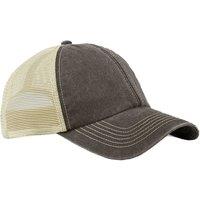 Beechfield Men's Vintage 6 Panel Trucker Cap in Dark Brown