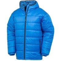 Result Recycled Men's Hooded Padded Jacket in Blue | Size: Small