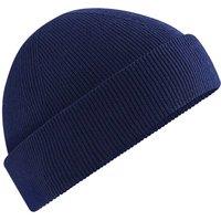 Beechfield Men's Fisherman Cotton Beanie in Navy