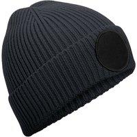 Beechfield Men's Fashion Circular Patch Beanie in Grey