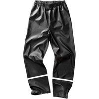 Result Recycled Men's PU Reflective Tape Waterproof Trousers in Black | Size: XL