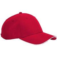 Beechfield Men's Team Sports-Tech Baseball Cap in Red