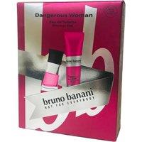 Bruno Banani Women's Dangerous Woman Eau de Toilette Spray 30ml Shower Gel 50ml in White