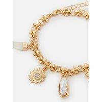 Accessorize Women's Western Charm Bracelet in Gold