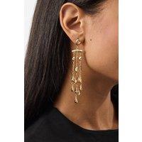 Accessorize Women's Molten Chandelier Drop Earrings in Gold